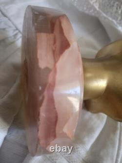 Ancien bronze doré buste de femme Art Déco 1930 signé H. Boyer bronze de bureau