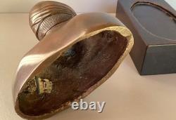 Ancien buste de jeune homme en bronze, Ecole vietnamienne début XXe siècle