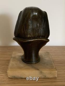 Ancien buste en bronze 19eme Egypte pharaon