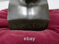 Ancien buste en bronze, Napoléon 1er, d'aprés Chaudet, H 23cm, P 4kg, patine sombre