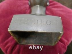 Ancien buste en bronze, Napoléon 1er, d'aprés Chaudet, H 23cm, P 4kg, patine sombre