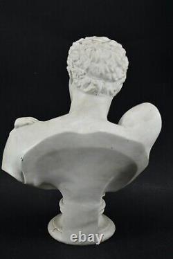 Ancien buste en porcelaine Apollon
