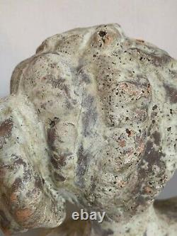 Ancien buste en terre cuite femme antique