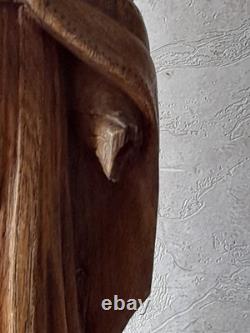 Ancien éveque en bois époque 18/19é de style gothique -renaissance apotre