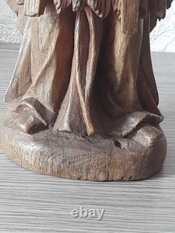 Ancien éveque en bois époque 18/19é de style gothique -renaissance apotre