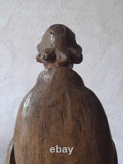 Ancien éveque en bois époque 18/19é de style gothique -renaissance apotre