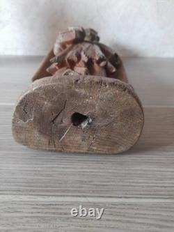 Ancien éveque en bois époque 18/19é de style gothique -renaissance apotre