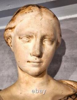Ancien grand buste femme Musée Louvre n° 4438 large female bust Louvre Museum