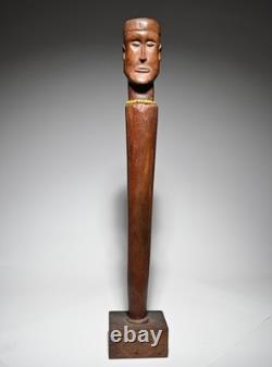 Ancien sceptre africain Angola Congo art tribal Afrique figure statue sculpture