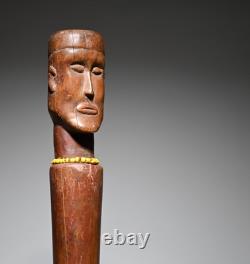 Ancien sceptre africain Angola Congo art tribal Afrique figure statue sculpture