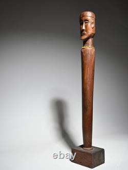 Ancien sceptre africain Angola Congo art tribal Afrique figure statue sculpture