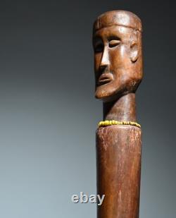 Ancien sceptre africain Angola Congo art tribal Afrique figure statue sculpture