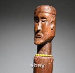 Ancien sceptre africain Angola Congo art tribal Afrique figure statue sculpture