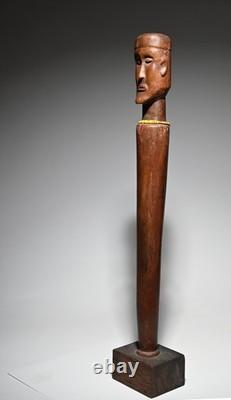 Ancien sceptre africain Angola Congo art tribal Afrique figure statue sculpture