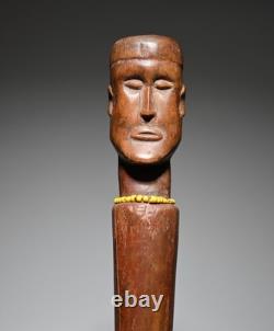 Ancien sceptre africain Angola Congo art tribal Afrique figure statue sculpture