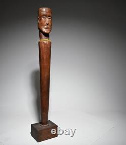 Ancien sceptre africain Angola Congo art tribal Afrique figure statue sculpture