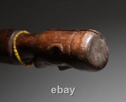 Ancien sceptre africain Angola Congo art tribal Afrique figure statue sculpture
