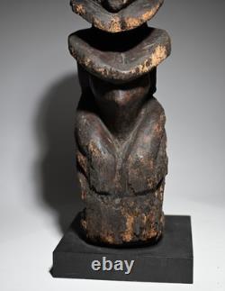 Ancien statuette du DOGON art tribal africain Afrique figure sculpture Mali