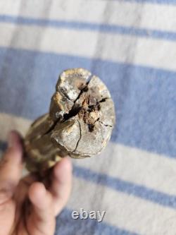 Ancienne Petite Sculpture Religieuse en Bois Saint Évêque Époque 17ème 18ème