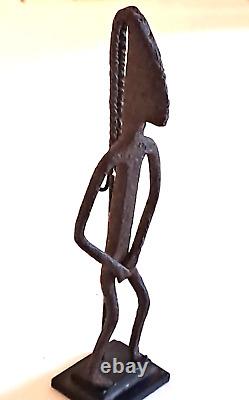 Ancienne STATUETTE Féminine Fer Forgé DOGON (Mali) travail de sculpture raffiné