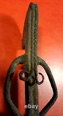 Ancienne STATUETTE Féminine Fer Forgé DOGON (Mali) travail de sculpture raffiné