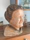 Ancienne Sculpture Statue Buste Terre Cuite Bretonne Art Populaire Breton
