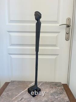 Ancienne Sculpture Statue Filiforme Etrusque Aphrodite Musée LOUVRE BRONZE