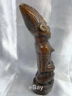 Ancienne Sculpture Statue Maternite Art Africain Oceanie Culte Fertilite