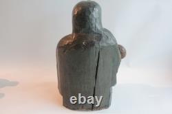 Ancienne Sculpture bois polychrome Pieta Vierge de Piété (70713)