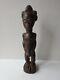 Ancienne Sculpture En Bois Homme Debout Boulé Côte D'ivoire Art Africain Tribal