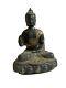 Ancienne Statue Bouddha Bronze H 23,5 Cm Sculpture Creuse Art Asiatique Zen