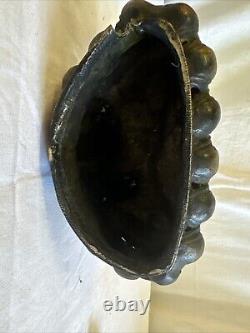 Ancienne Statue Bouddha Bronze H 23,5 cm Sculpture Creuse Art Asiatique Zen