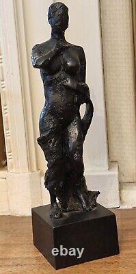 Ancienne Statue Bronze femme nue/art contemporain/sculpture Paul guiramand