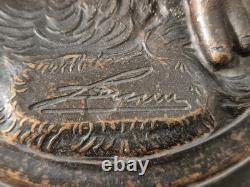 Ancienne Statue En Bronze