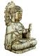 Ancienne Statue Grand Bouddha Sculpté Chine Bouddhisme Religion Signé 56 Cm