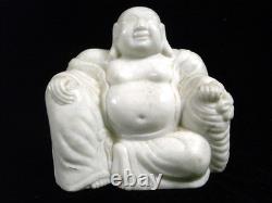 Ancienne Statue Sculpture Bouddha En Marbre Blanc Art Asiatique Chine China