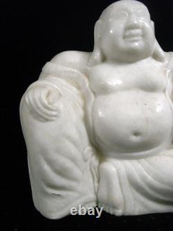 Ancienne Statue Sculpture Bouddha En Marbre Blanc Art Asiatique Chine China