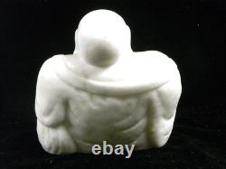 Ancienne Statue Sculpture Bouddha En Marbre Blanc Art Asiatique Chine China