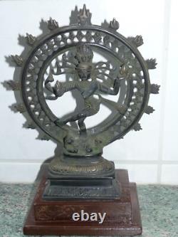 Ancienne Statue Sculpture Roue De Shiva Divinite Nataraja Hindouisme Inde