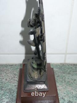 Ancienne Statue Sculpture Roue De Shiva Divinite Nataraja Hindouisme Inde