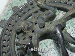 Ancienne Statue Sculpture Roue De Shiva Divinite Nataraja Hindouisme Inde