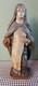 Ancienne Statue En Bois Polychrome Saint Rita Sculpture Religieuse