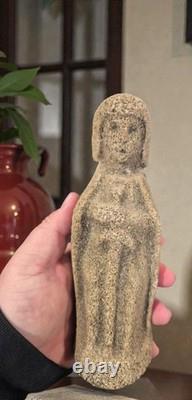 Ancienne Statue religieuse en pierre Religion Dévotion Catholique Prière