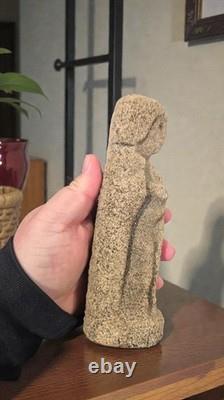 Ancienne Statue religieuse en pierre Religion Dévotion Catholique Prière