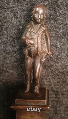 Ancienne Statuette Bronze L'aiglon Fils Napoléon I, Époque XIXe