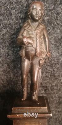 Ancienne Statuette Bronze L'aiglon Fils Napoléon I, Époque XIXe