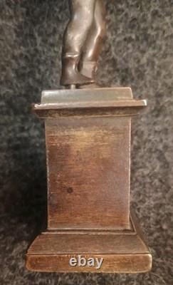 Ancienne Statuette Bronze L'aiglon Fils Napoléon I, Époque XIXe