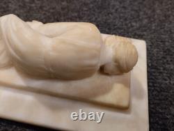 Ancienne Statuette Sainte Cécile D'après Stéfano Maderno Fin XIXe