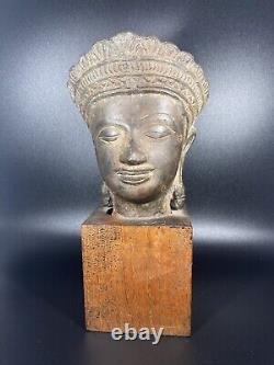 Ancienne Tête De Bouddha Khmer Vintage Bouddha ´s Head