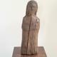 Ancienne Vierge Marie Bois Sculpt&eacute; En Ronde-bosse Traces De Polychromie 30,5 Cm